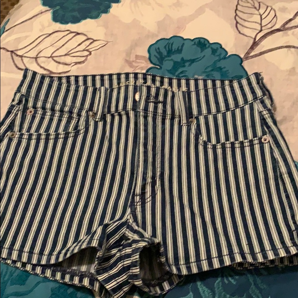 Brand new pinstriped shorts .AEO